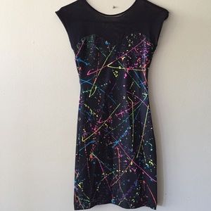 AMERICAN APPAREL PAINT SPLATTER DRESS