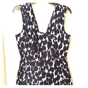 Kate spade animal print cocktail dress