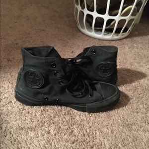black high top all star converse