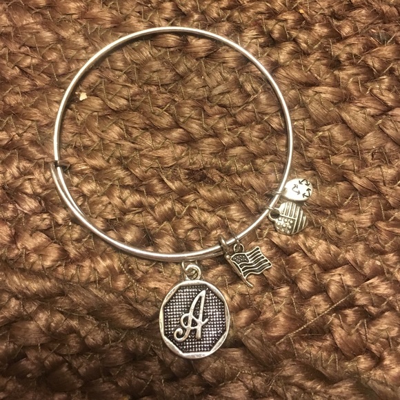Designer Inspired "A" Bracelet