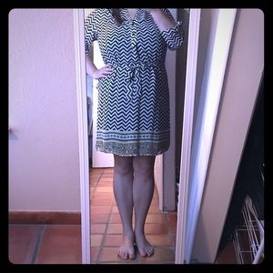 🎊host pick🎊 Lined Chevron dress