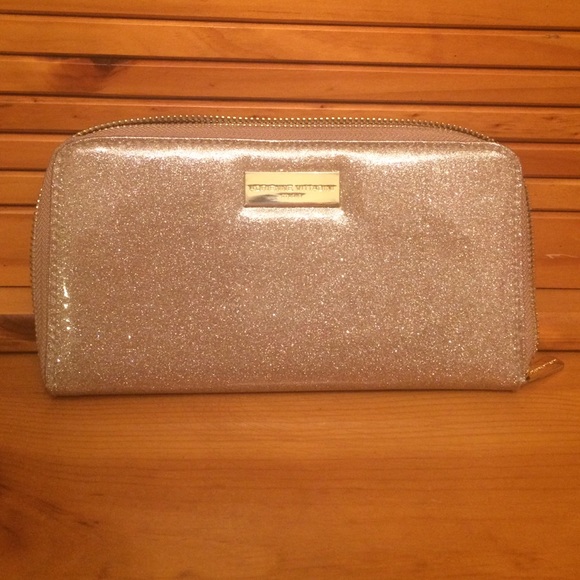 Gold sparkle wallet