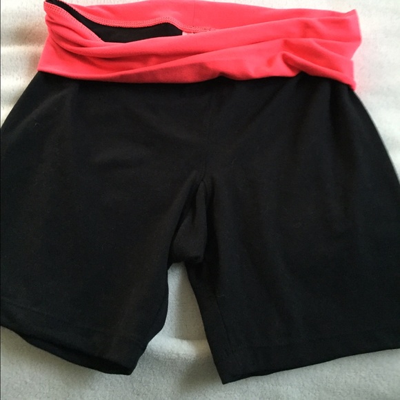 Black yoga shorts