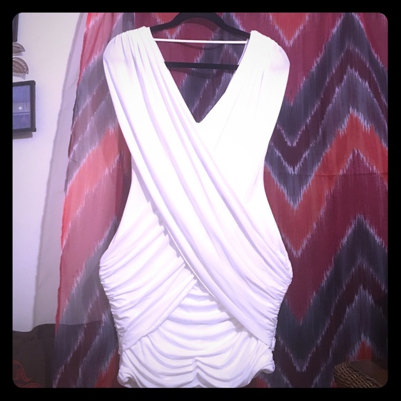 White BCBG "Alondra" cocktail dress NWT