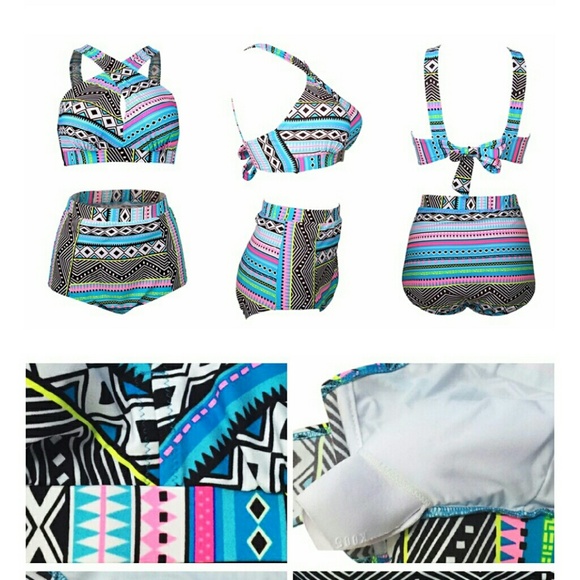SALE!Two piece plus size swim suit - Picture 2 of 4