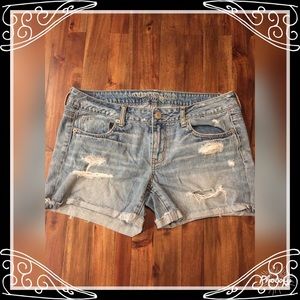 AE American Eagle destroyed denim shorts