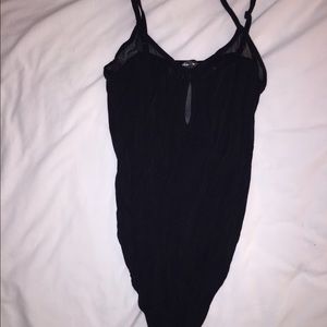 Black mesh back bodycon