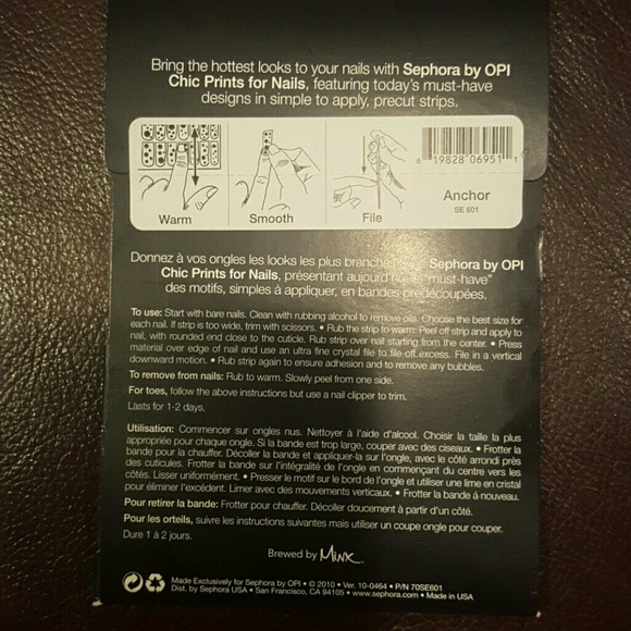 Sephora by O.P.I. Anchor Nail wraps - Picture 2 of 4