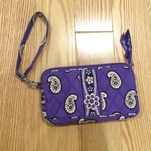 Vera Bradley Simply Violet Wristlet