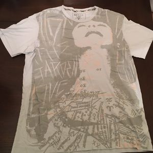 Men's GUESS tee light blue XL