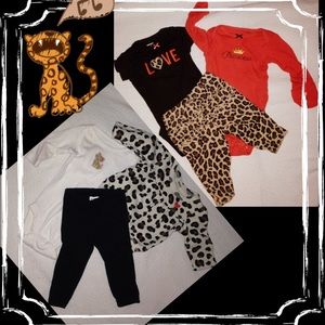 Leopard print NB girls