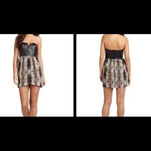 ‼️ SALE Nordstrom R  5/48 leather strapless dress