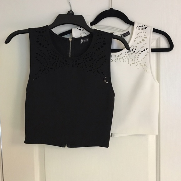 Sparkle & Fade Tops - 2 Sparkle and Fade Crop Tops