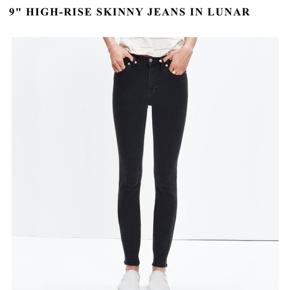 Madewell 9" high rise skinny jean in lunar