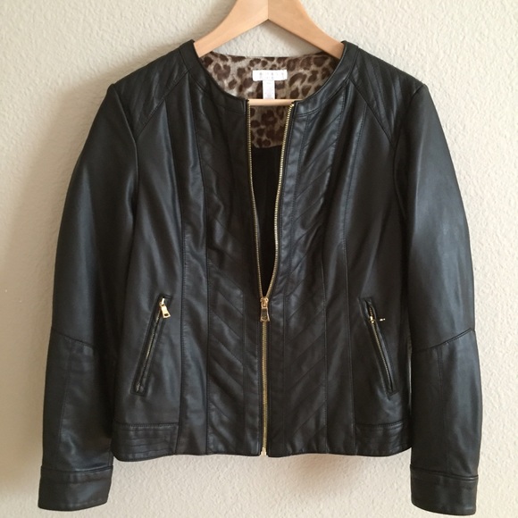 Hardly Worn Faux Leather Jacket
