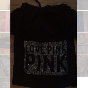 Victoria's Secret  Pink rhinestone Hoodie