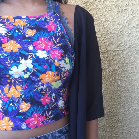 Bright & Colorful Floral Tank Top - Picture 2 of 2