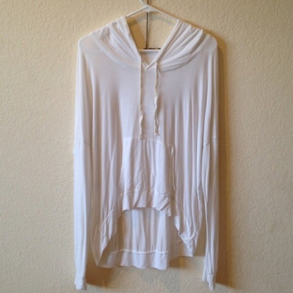 White Brandy Melville Hoodie - Picture 2 of 3