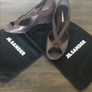 Jil Sander wedge shoes