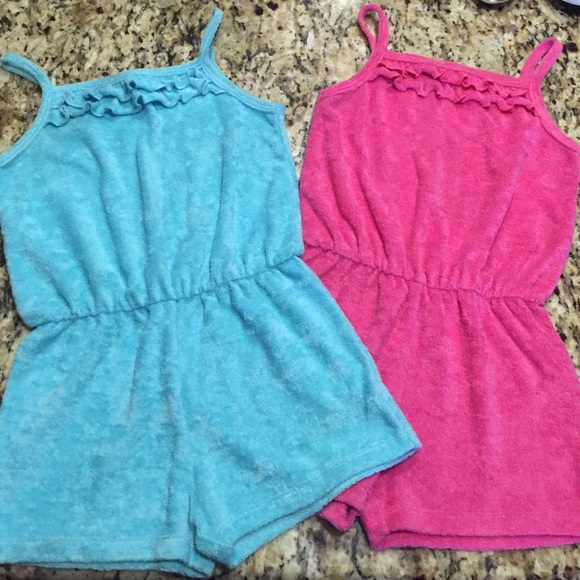 2 girls terry cover ups