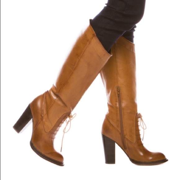 Faux-leather Victorian-inspired Boot