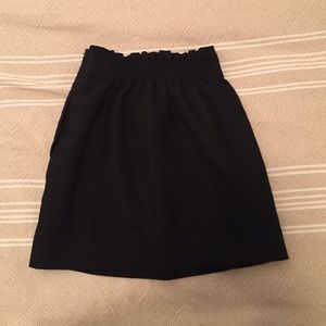 Jcrew black wool skirt, size 0