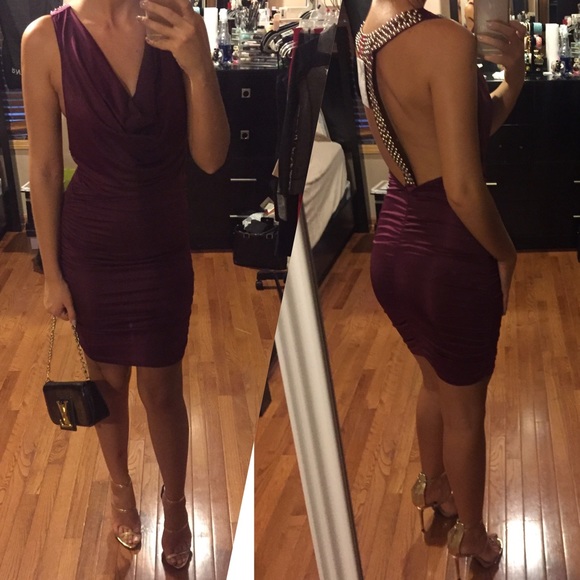 Sexy Burgundy Dress