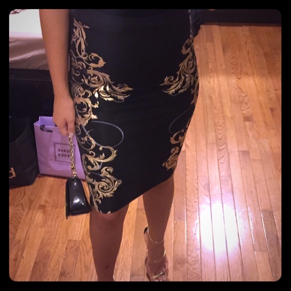 Black and Gold Skirt