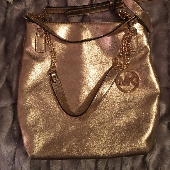 Gold Michael Kors Crossbody - Picture 1 of 2