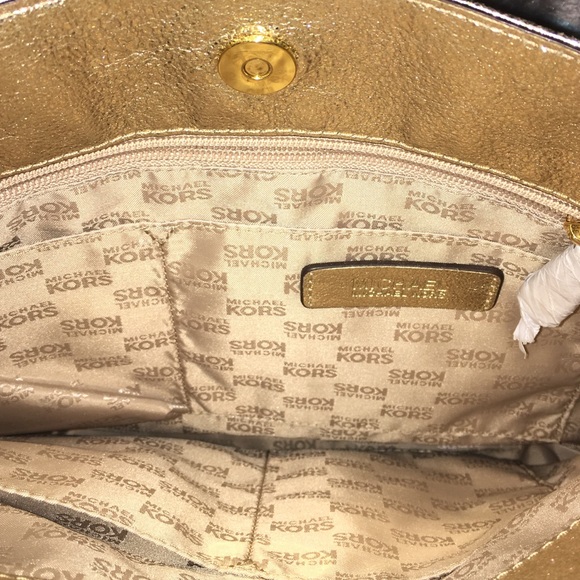 Gold Michael Kors Crossbody - Picture 2 of 2