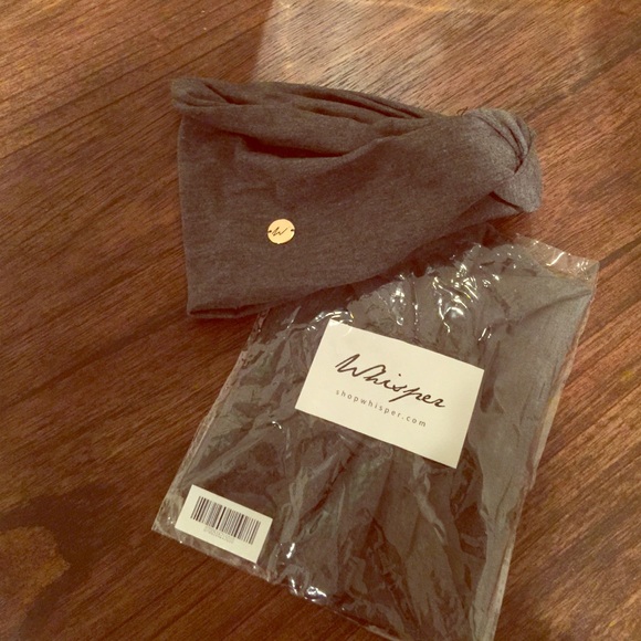 Yoga Headband by Whisper (Dark Gray) NWT