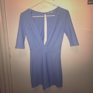 Short baby blue romper