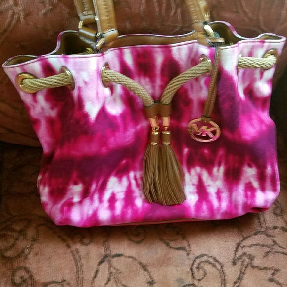 Authentic  pink tye dye bag