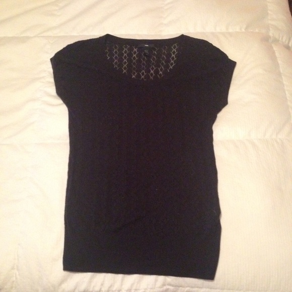 H&M black lacy layering top