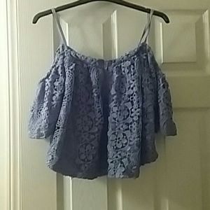 PacSun crochet off-the-shoulder top NWOT