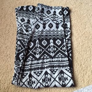 Grey Aztec Maxi Skirt