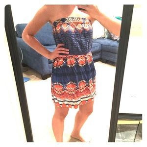 Strapless summer dress