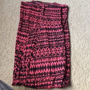 Pink/Red Maxi Skirt