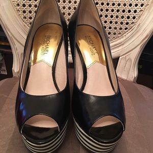 Michael Kors Patent Leather Wedges