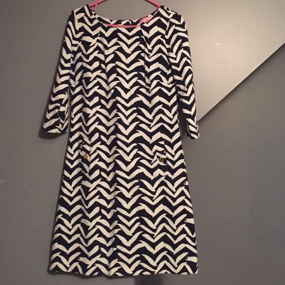 Lilly Pulitzer navy & white dress