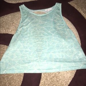 Teal Crop Top