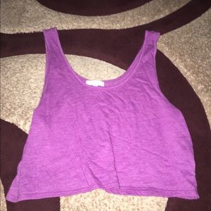 Purple Comfy Crop Top