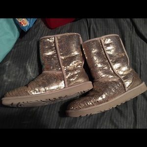UGG Classic Short Sequin Boots