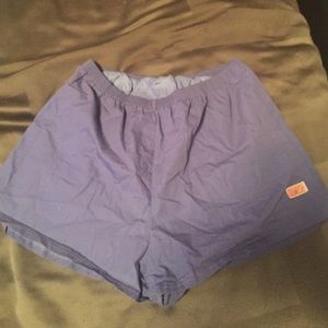 Gently used blue running shorts