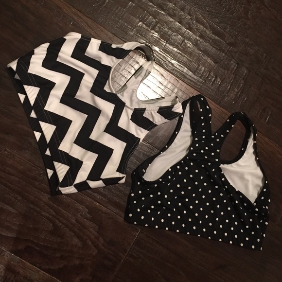 Set of TWO. Varsity Cheer sports bra