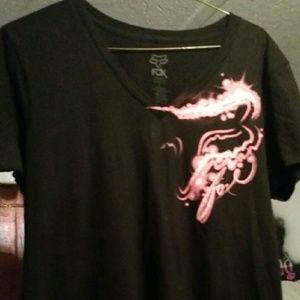 Fox shirt size L. Electric current logo