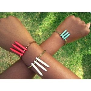 3 Spike Chain Bracelets