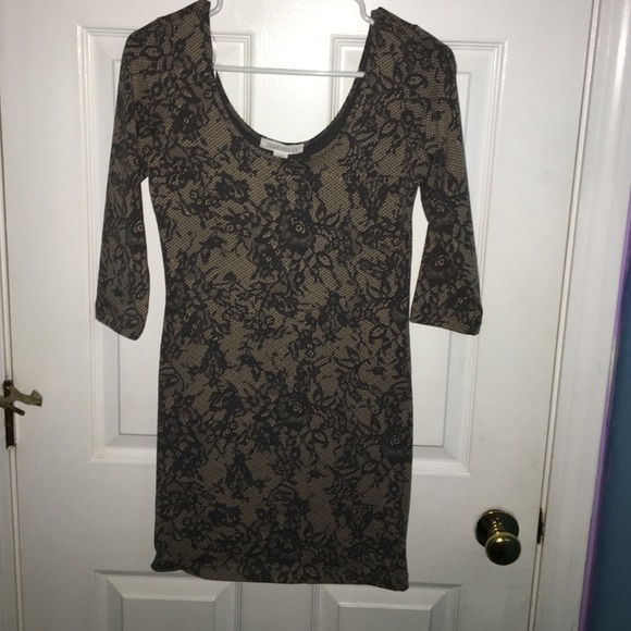 forever 21 bodycon floral dress