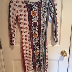 Mini long sleeve dress