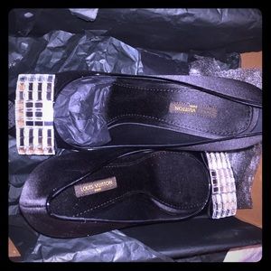 Authentic Louis Vuitton "Music Hall Open Toe Pump"